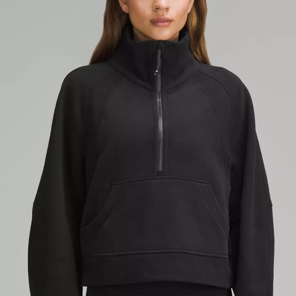 Scuba Oversized Funnel-Neck Half Zip